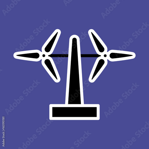 Wind Energy Farm icon design