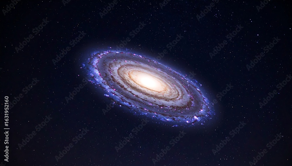 Obraz premium Spiral galaxy in deep space (1)