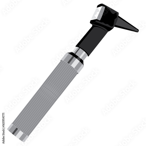 otoscope, examining patient ear,  ENT tool.