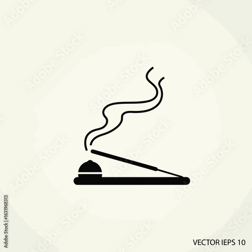 Incense stick icon vector