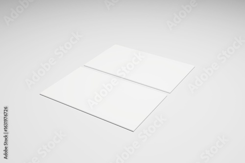 Business Card 3D Rendering Image