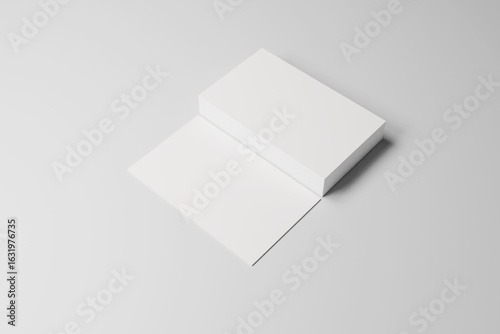 Business Card 3D Rendering Image