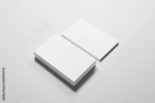 Business Card 3D Rendering Image