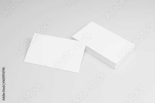Business Card 3D Rendering Image