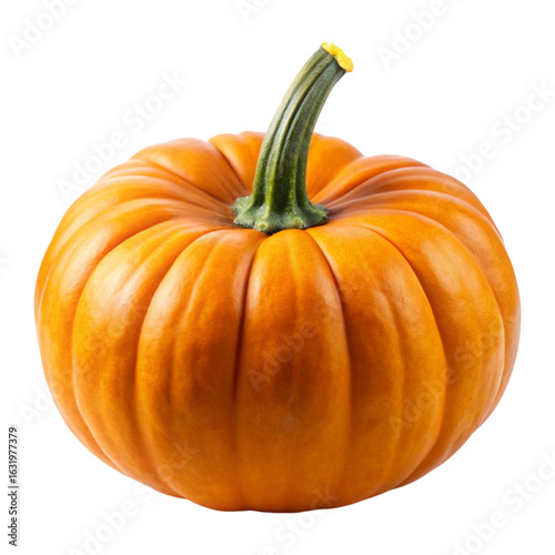 Vegetable pumpkin on transparent background