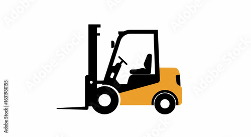 Compact Forklift Icon Colorized Vector