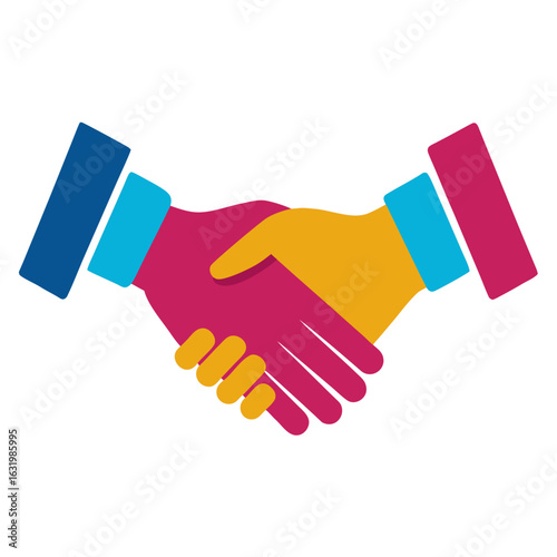 hand shake vector