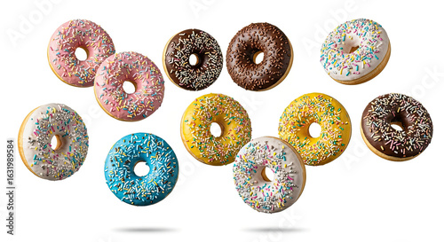 dounts isolated on white background