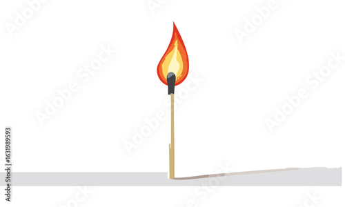 match on fire