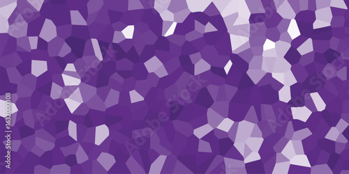 Abstract purple mosaic pattern geometric background design of unique shapes and tones for digital graphic presentations and artistic creative concepts