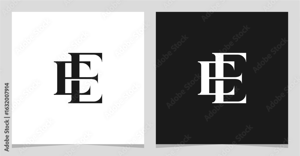 Obraz premium EE Initial Letter Logo Vector Element , Initial Logo for Brand Vector Design Graphic