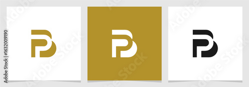 PB or BP Initial Letter Logo Vector Element , Initial Logo for Brand Vector Design Graphic