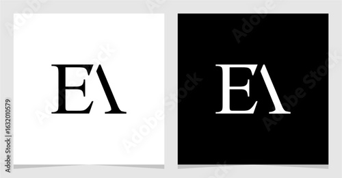 EA or AE Initial Letter Logo Vector Element , Initial Logo for Brand Vector Design Graphic