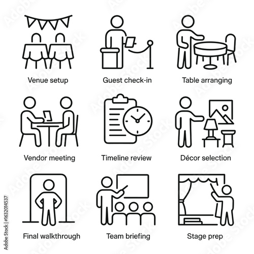 Event Planning Icons