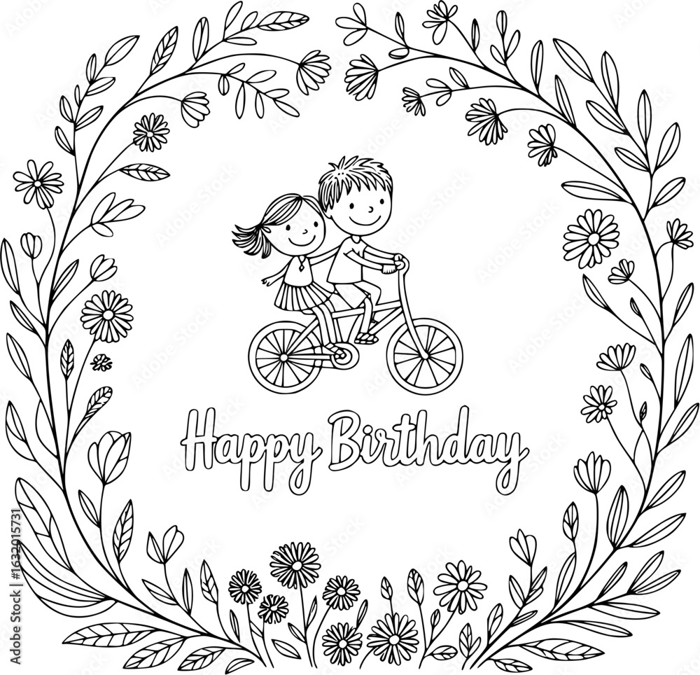 Sunset Lovers Romantic Journey Wedding Carriage Vector Graphics
