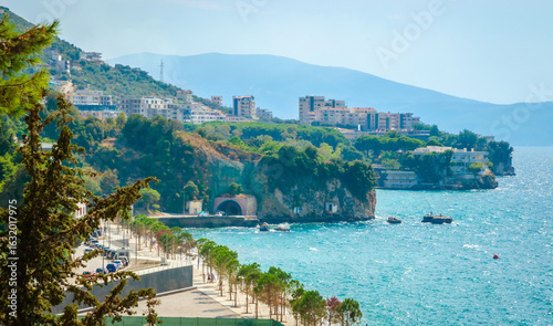 Beautiful summer sea landscape in Vlora, Albania