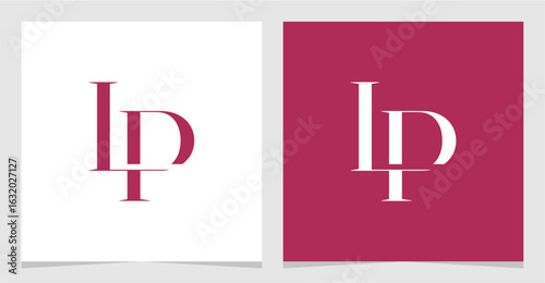 LP or PL Initial Letter Logo Vector Element , Initial Logo for Brand Vector Design Graphic