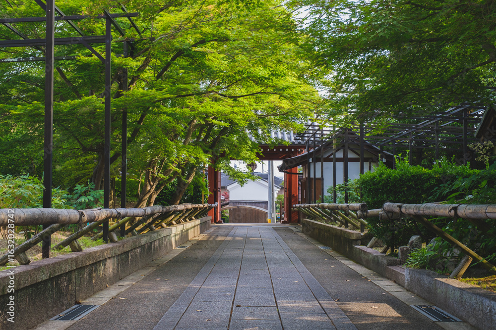 乙訓寺、自然豊かなお寺の風景、京都、日本 乙訓寺、自然豊かなお寺の風景、京都、日本