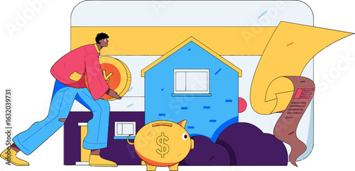 Invest in your future home with smart financial planning, save money for down payment, secure your dream with careful budgeting and savings, build wealth and achieve homeownership goals