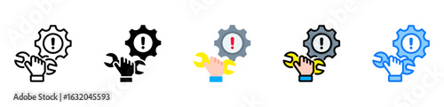 Repairing icon multiple style 