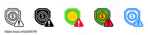 Risk icon multiple style 