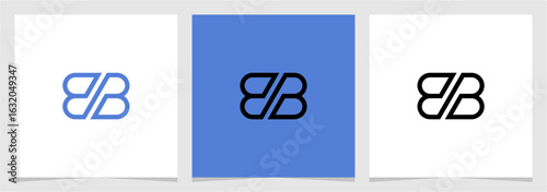 BB Initial Letter Minimalist Logo Vector Element , Initial Logo for Brand Vector Design Graphic