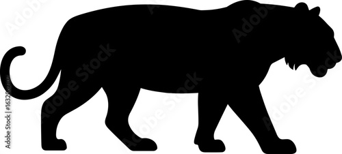 Tiger Silhouette Vector Illustration