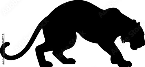 Tiger Silhouette Vector Illustration