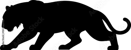 Tiger Silhouette Vector Illustration