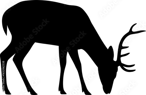 Deer Silhouette Vector Illustration
