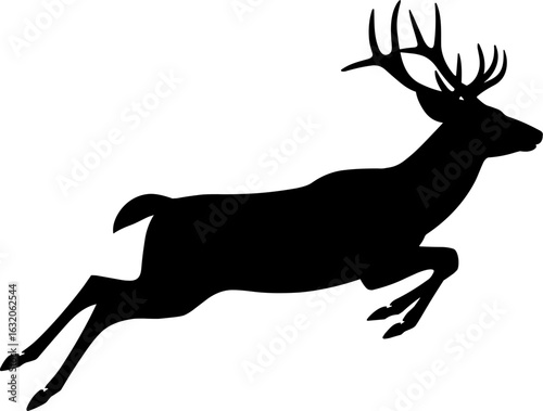 Deer Silhouette Vector Illustration