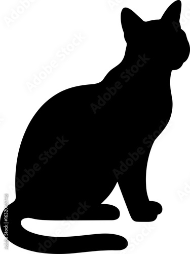 Cat Silhouette Vector Illustration