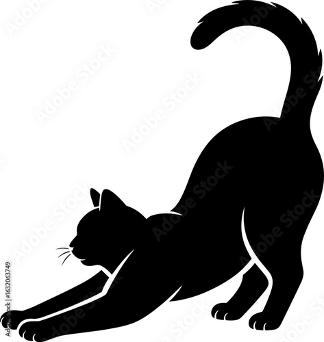 Cat Silhouette Vector Illustration