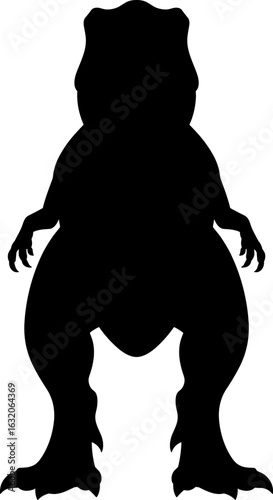 T Rex Dinosaur Silhouetter Vector Illustration