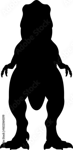 T Rex Dinosaur Silhouetter Vector Illustration