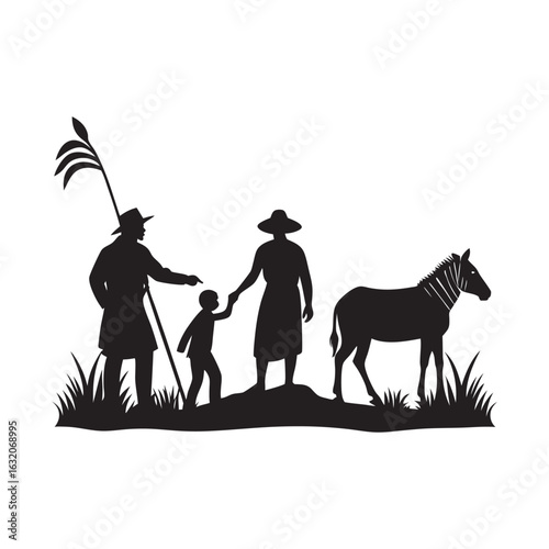 Genetic Herders Species Recovery Silhouette