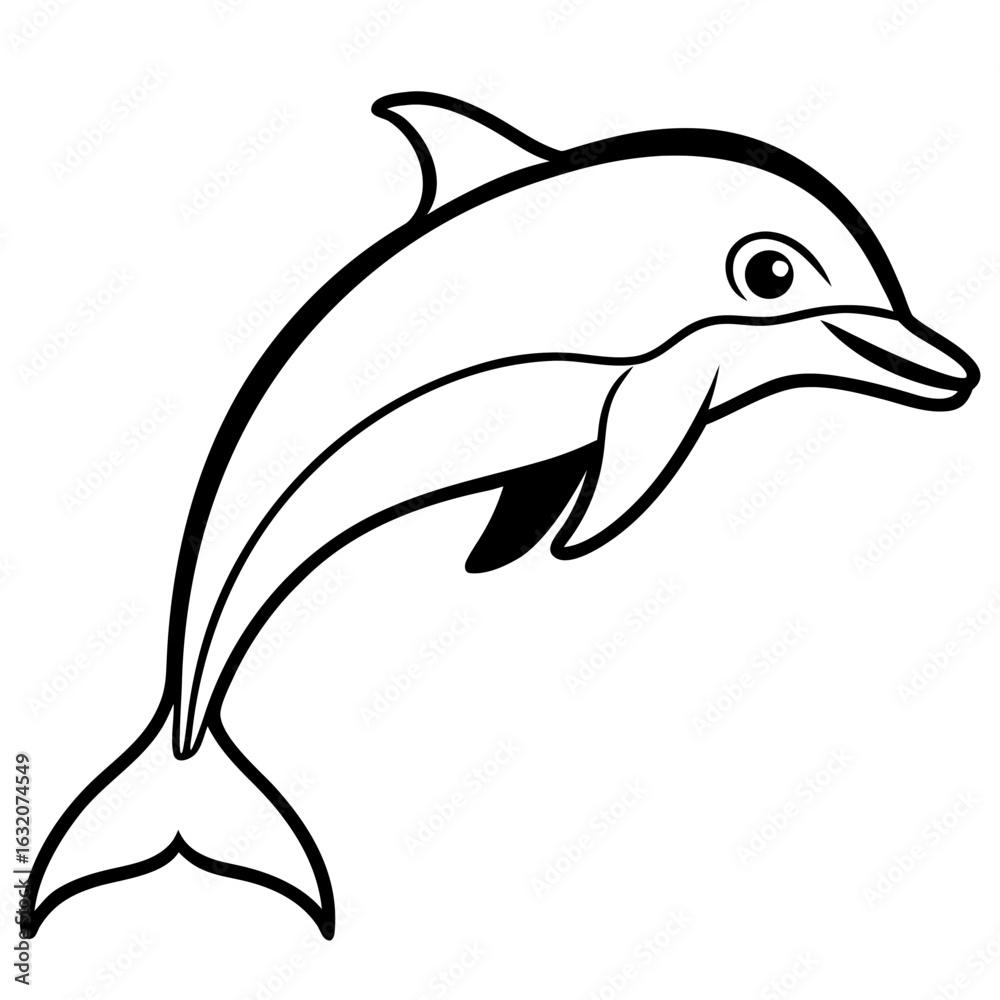 Obraz premium dolphin isolated on white