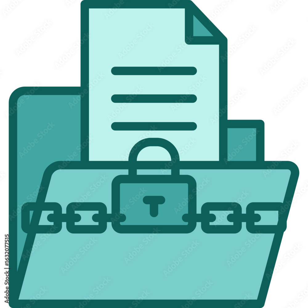 Fototapeta premium Confidential solid icon