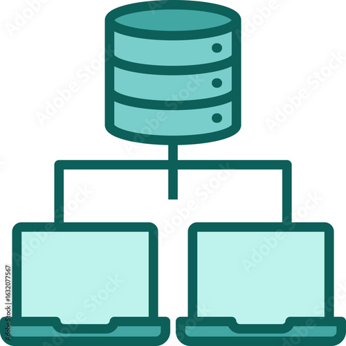 Data Sharing solid icon