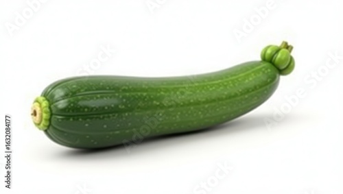 Fresh zucchini displayed against a white background.