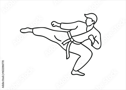 A singular flowing line art portrait of a young gifted individual named kara depicted with artistic grace isolated on white background