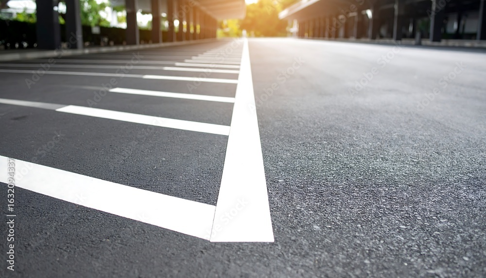 custom made wallpaper toronto digitalAbstract close-up of empty parking lot with focus on asphalt surface and white lines