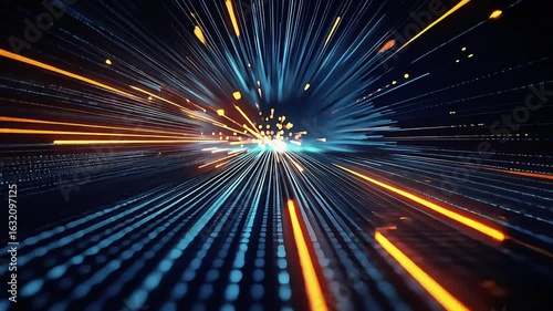 Data Stream: Abstract Digital Information Flow