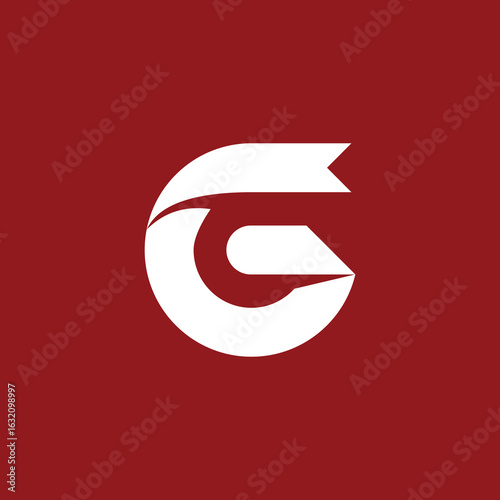 Free Download Letter G Ribbon Logo Design Vector Template - GFXLoad