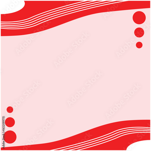 an illustration background of red-white for certificate or Indonesia's independent day background