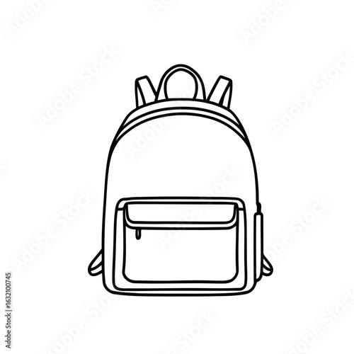 Red mailbox isolated on white with a suitcase and travel bag in the background