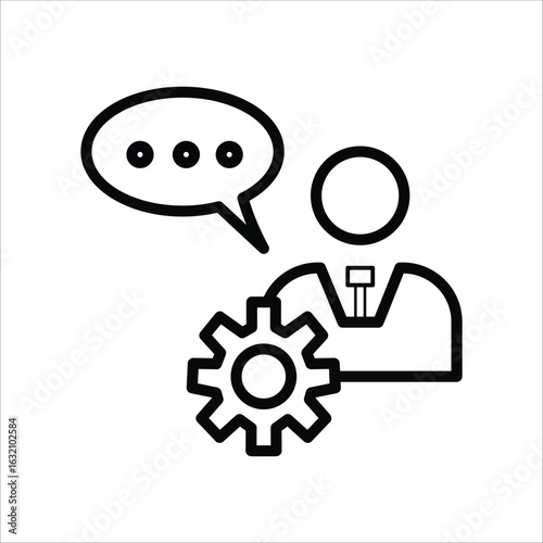 expertise icons. simple line vector illustration