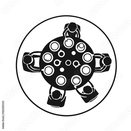 Cartoon tortoise vector silhouette illustration with a cute shell pattern