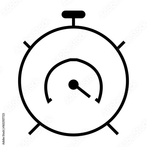 retro alarm clock vector