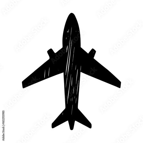 Airplane aviation transport travel flight journey fly vehicle art silhouette